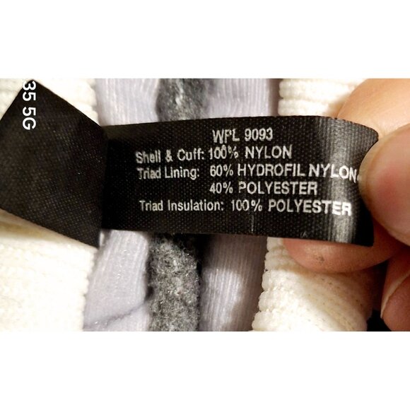 Vintage Gates Ladies Snow Gloves Purple & White Triad Insulated Large Nylon Poly - Picture 4 of 6